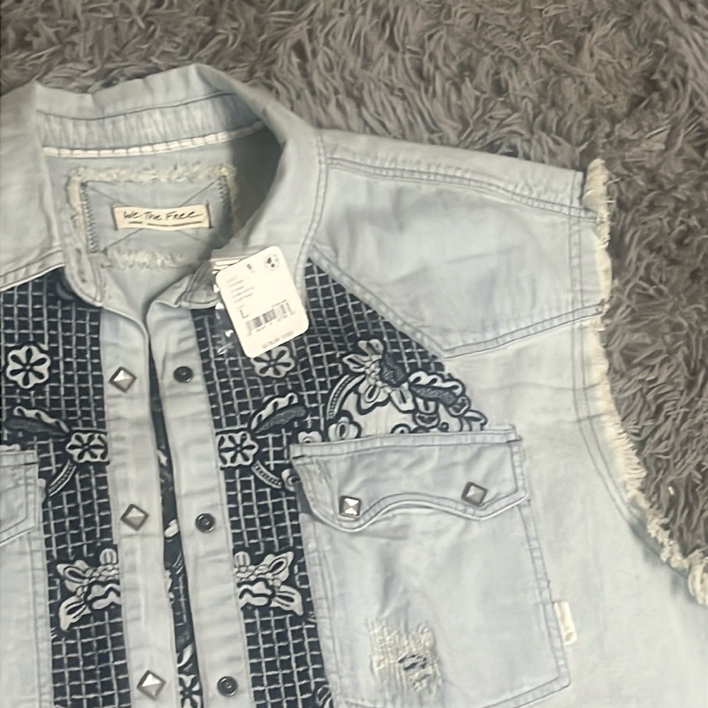 Free People distressed vest